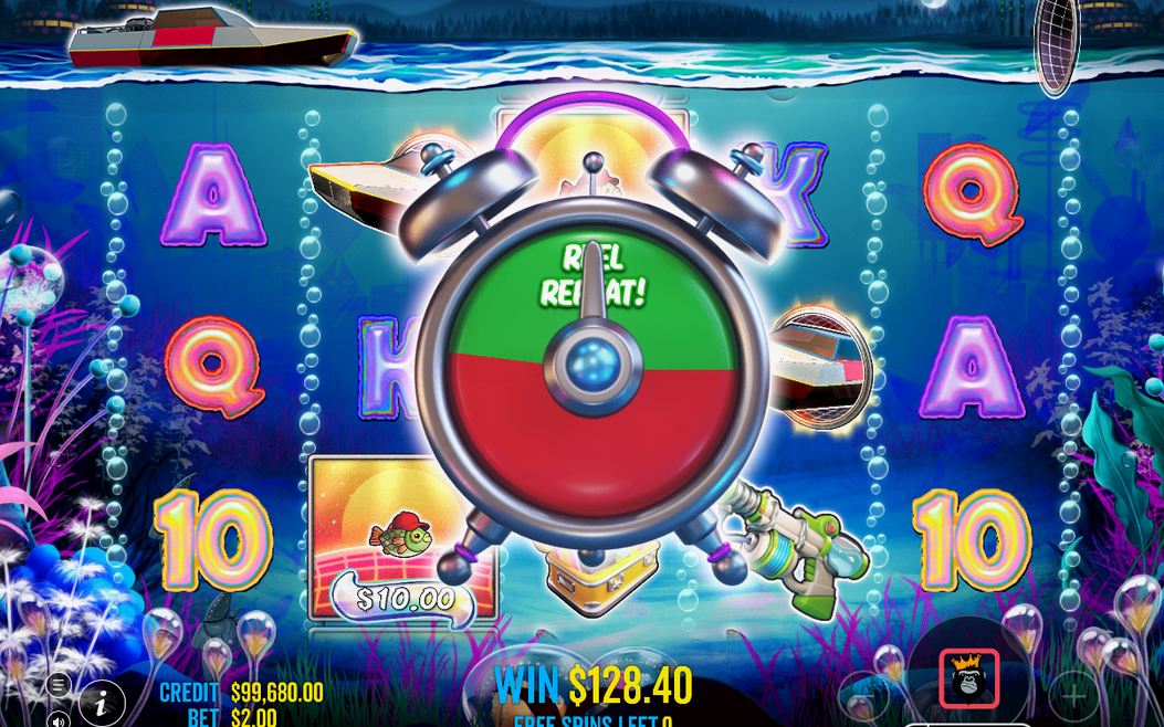MONEY symbols sitting on the reels during the bonus
